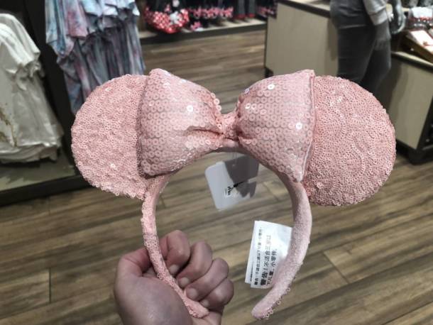 IN Hand ! Tokyo Disney Hairband Headband Flower Rose Pink 2021