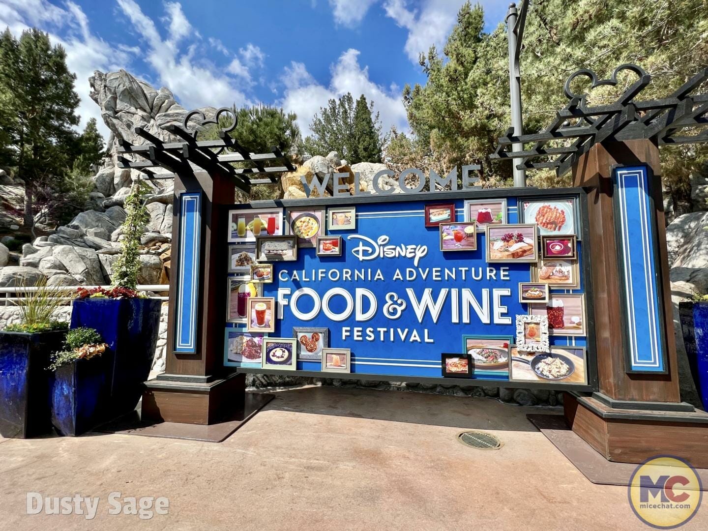 Disneyland Food and Wine Festival Entry Sign MiceChat
