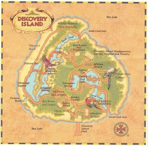 Walt Disney World Discovery Island Map Micechat