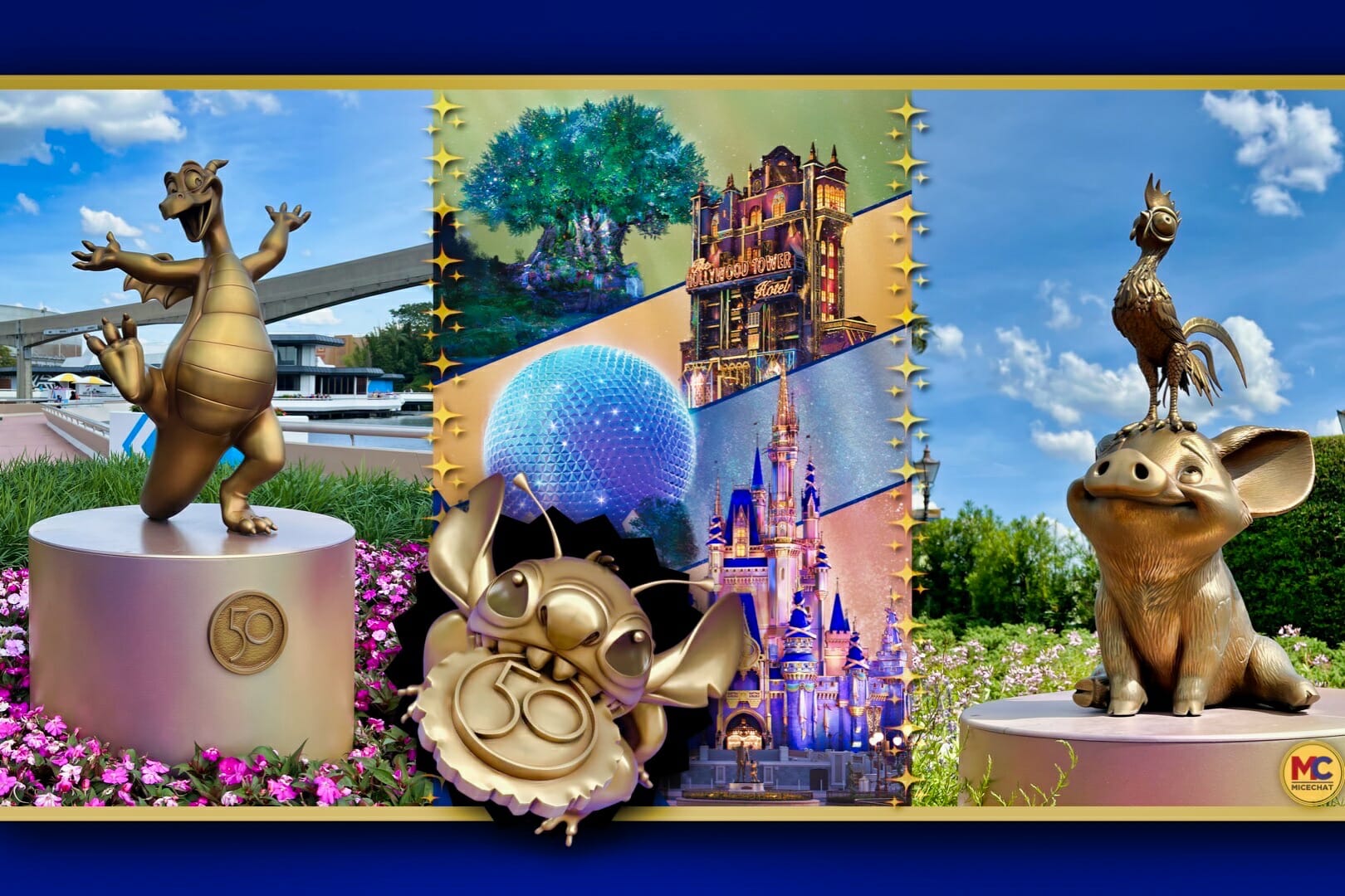 Walt Disney World's Fab 50 Golden Characters - Can You Find Them All?