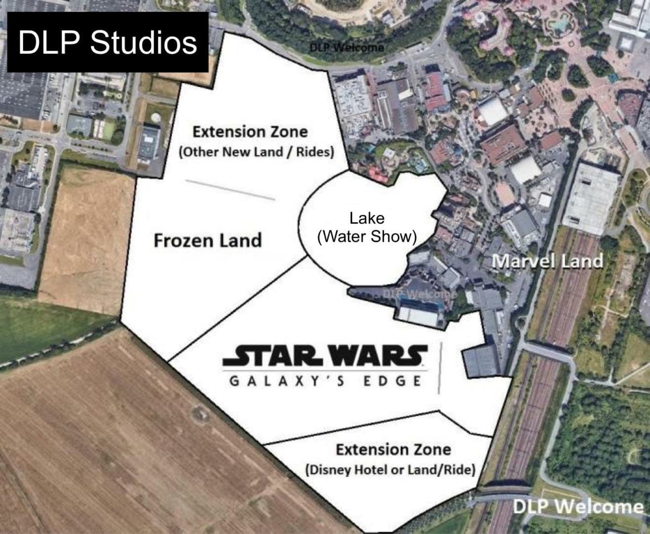 Disneyland Paris Walt Disney Studios Expansion Map Layout Micechat