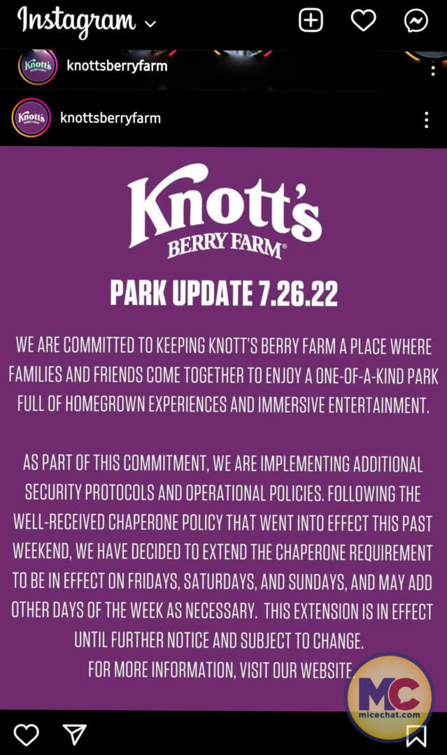 Knott S Berry Farm Expands Mandatory Chaperone Policy