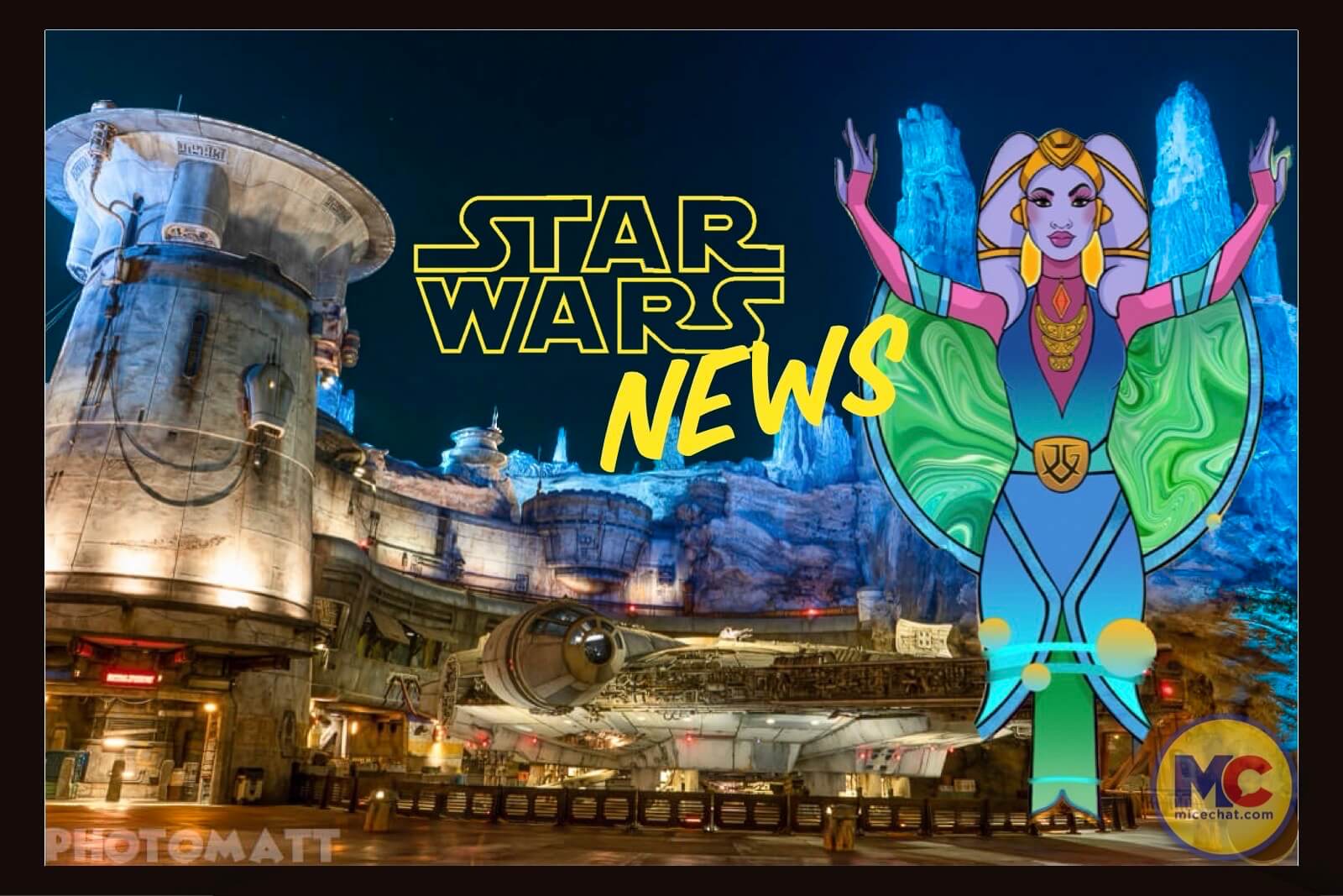 Star Wars: Galaxy's Edge at Night in Disneyland, Anaheim - Jedi News