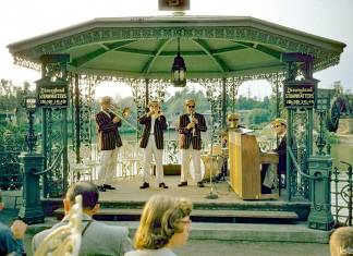 Dixieland Bandstand on the Rivers of America at Disneyland